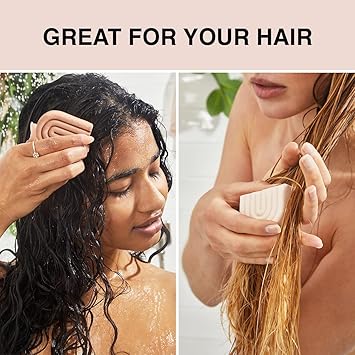 Kitsch Shampoo Bar Conditioner Set with Rice Water Solid Bar Shampoo and Conditioner Bars for Hair Care Rice Water Conditioner bar for Hair Thickening Strengthening ParabenFree 2pcs - Image 5