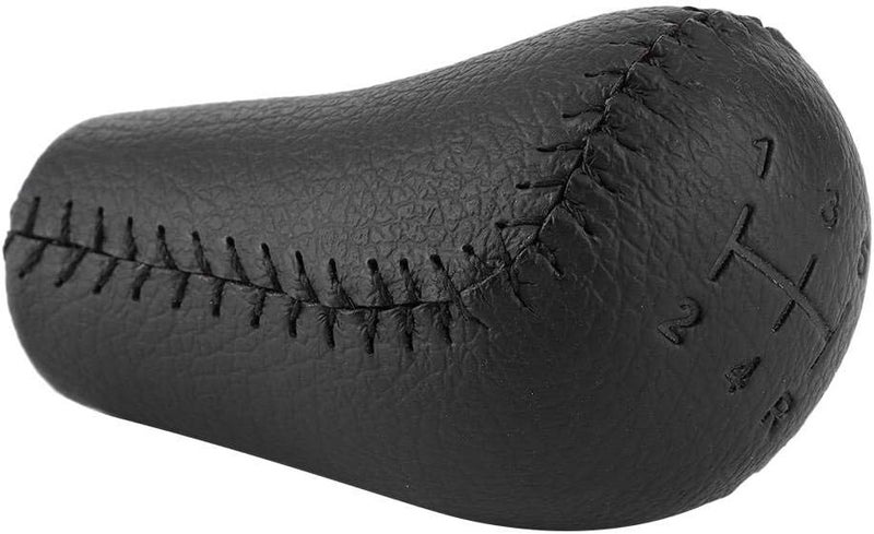 Tbest Shift Knob Hiace Gear,L200 Gear Knob Cover, MK6 MK7 2004-2014 4x4 5 Speed,Faux Leather,Black,Compact with Unique Design - Image 3