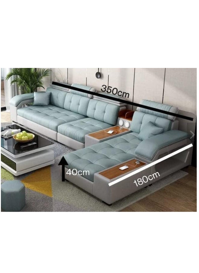 Generic - Modern Wooden Sofa Set A Stylish Choice for Your Luxury Living Room - Image 1