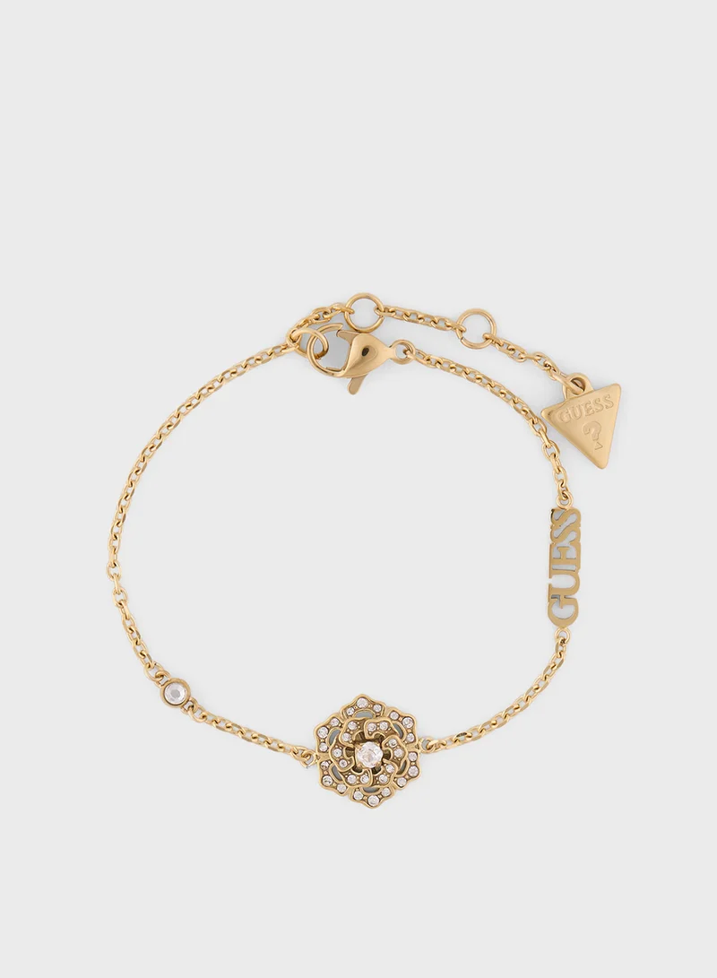 جس Crystal Peony Bracelet