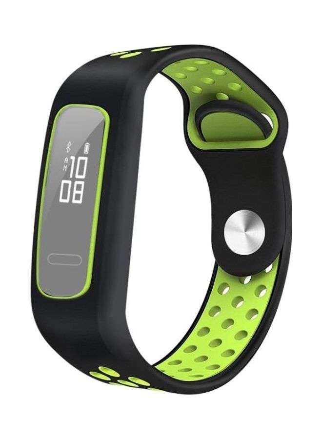 NIBEMINENT Replacement Strap For Huawei Honor Band 4 Running Version/Band 3e Black/Yellow - Image 1