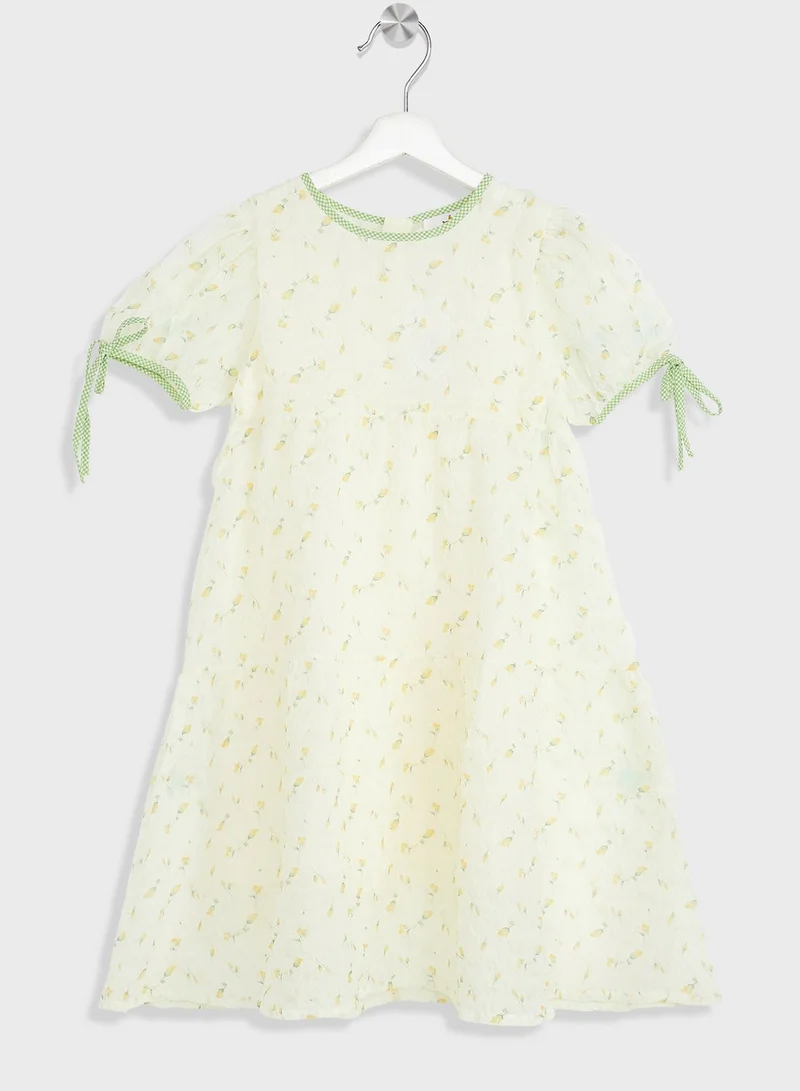 Pinata Girls Puff Sleeve Tulle Dress