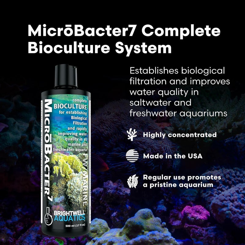 Brightwell Aquatics MicroBacter7 - Complete Bioculture for Biological Filtration in Aquariums, 500ml - Image 2