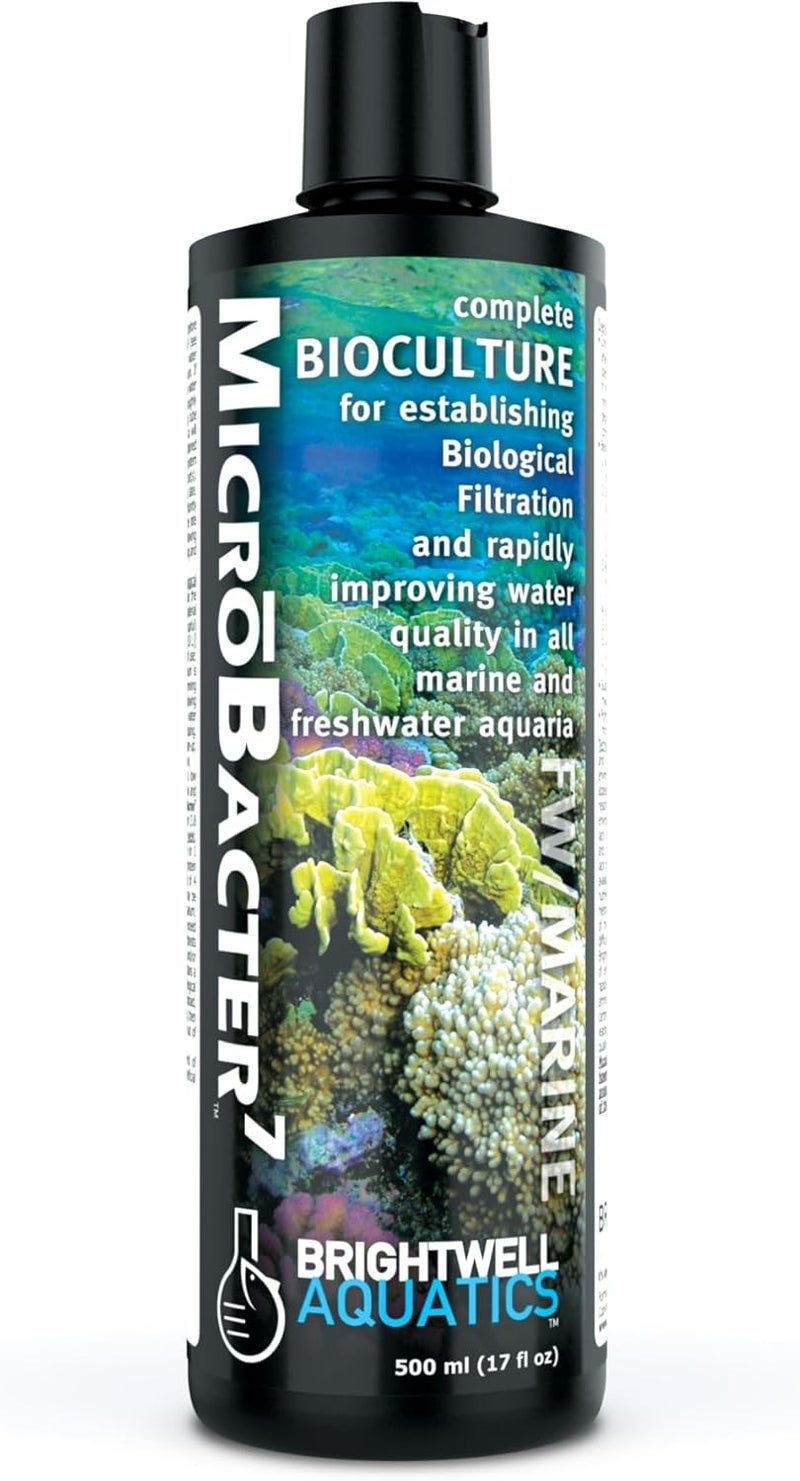 Brightwell Aquatics MicroBacter7 - Complete Bioculture for Biological Filtration in Aquariums, 500ml - Image 1