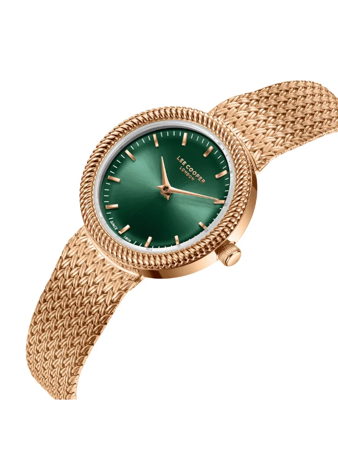 لي كوبر Women's Mesh Analog Watch LC08136.470 - 28 mm