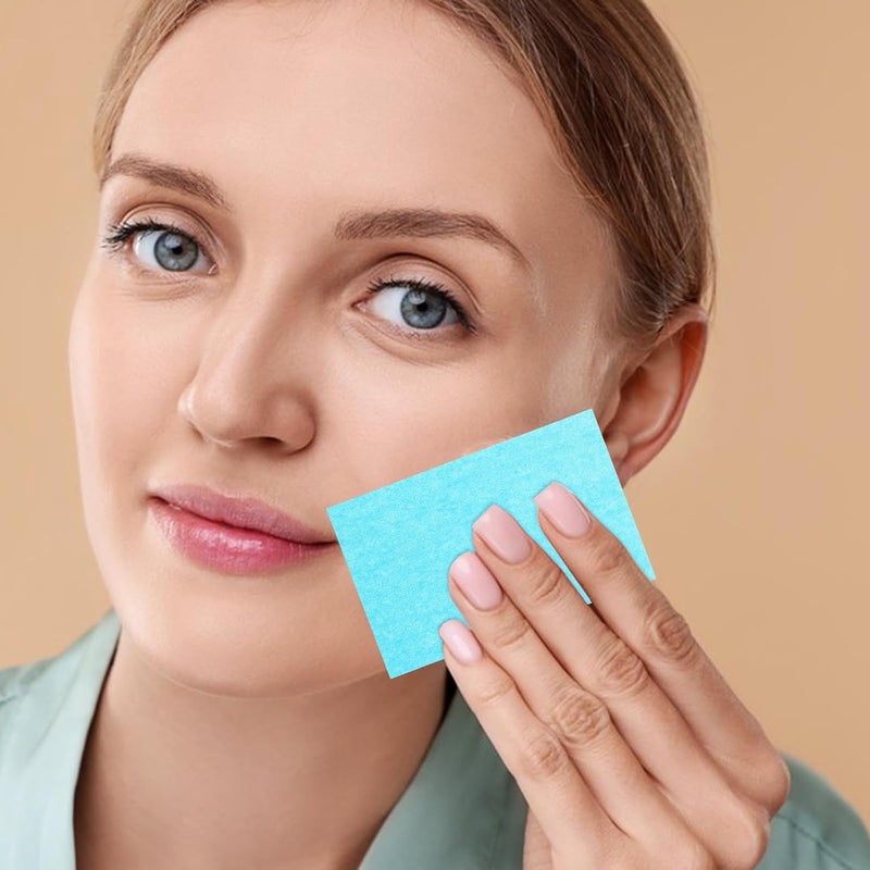 10 Bags Oil Absorbing Blotting Papers for Face Linen-colored Sheets Oil Absorbent Pads for Oily Skin Men and Women Face Wipes Summer Refreshing - Image 5