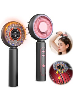 Dominy Scalp Massaging Brush with Oil Applicator - Cordless Electric Massager for Scalp & Hair, 3 Vibration Modes & EMS Massage, Portable Scalp Messenger For Hair & Head Relaxation at Home or Travel  - Image 1