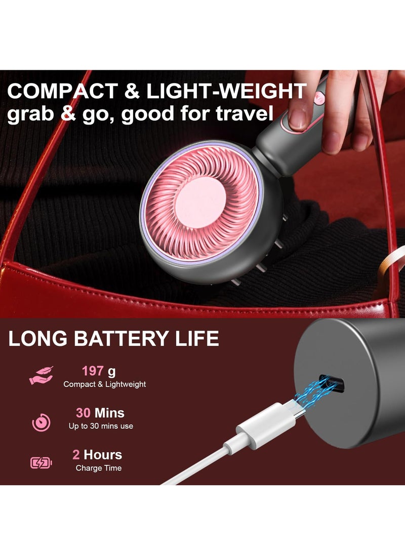 Dominy Scalp Massaging Brush with Oil Applicator - Cordless Electric Massager for Scalp & Hair, 3 Vibration Modes & EMS Massage, Portable Scalp Messenger For Hair & Head Relaxation at Home or Travel  - Image 4