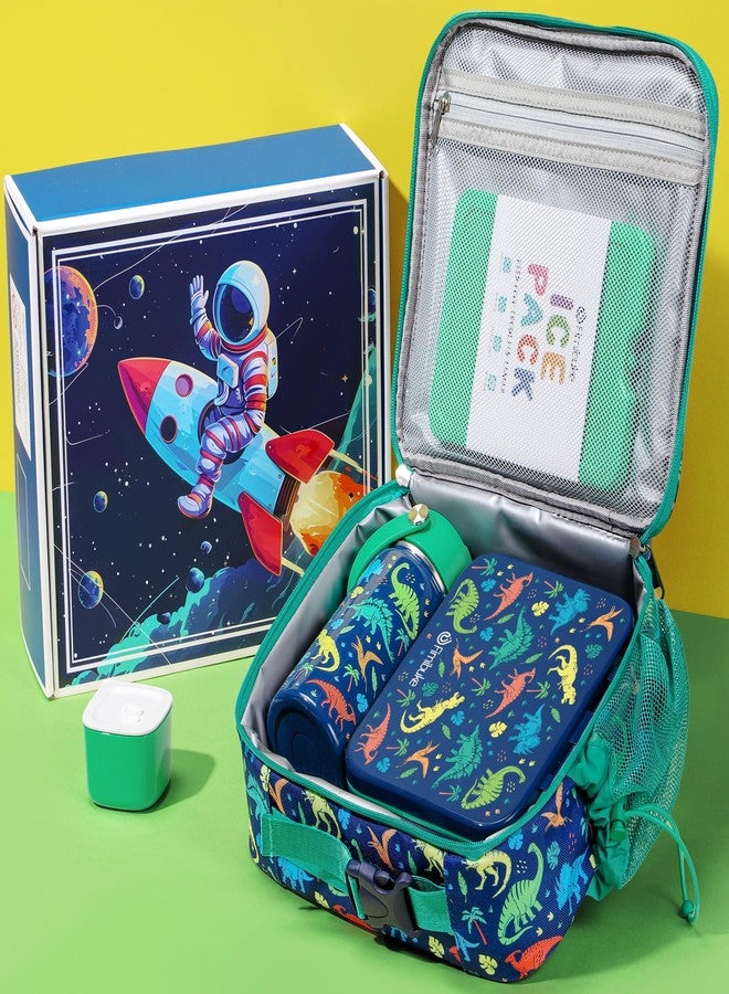 Fimibuke Bento Lunch Box for Kids - Toddler Snack Bento Box Container with 3 Compartments, Stainless Steel Water Bottle, Insulated Lunch Bag, Ice Pack Set for Ages 3-12 Girl Boy Daycare Back to School - Image 3