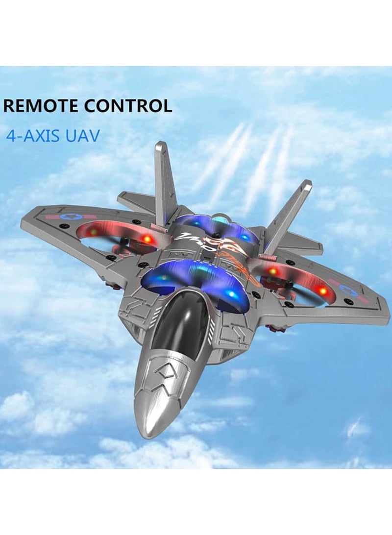 RC Plane Toy with Auto Hover – 6-Axis Gyro, 2.4GHz Remote Control Fighter Jet with 3D Flips, Easy Fly Function, Stunt Glider – EPP Foam Aircraft Drone for Adults (Black)  - Image 4
