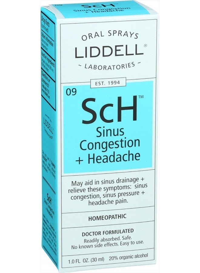Liddell Homeopathic Sinus Congestion and Headache Spray, 1 Fluid Ounce