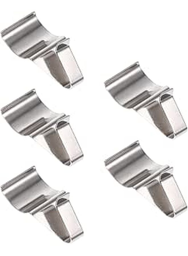 5 Pack S Shaped Stainless Steel Hidden Hooks for Vinyl Siding Outdoor Storage and Wall Decor - Image 1