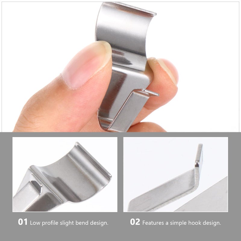 5 Pack S Shaped Stainless Steel Hidden Hooks for Vinyl Siding Outdoor Storage and Wall Decor - Image 4