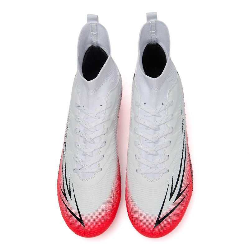 Up run Men's High Top Soccer Shoes FG Long Spikes Adult Football Shoes Lightweight Professional Athletic Training - Image 4