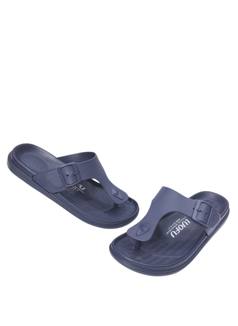 LUOFU Anti-slip flip flops for men and women lightweight summer slippers LF6175B-01-NY  - Image 1