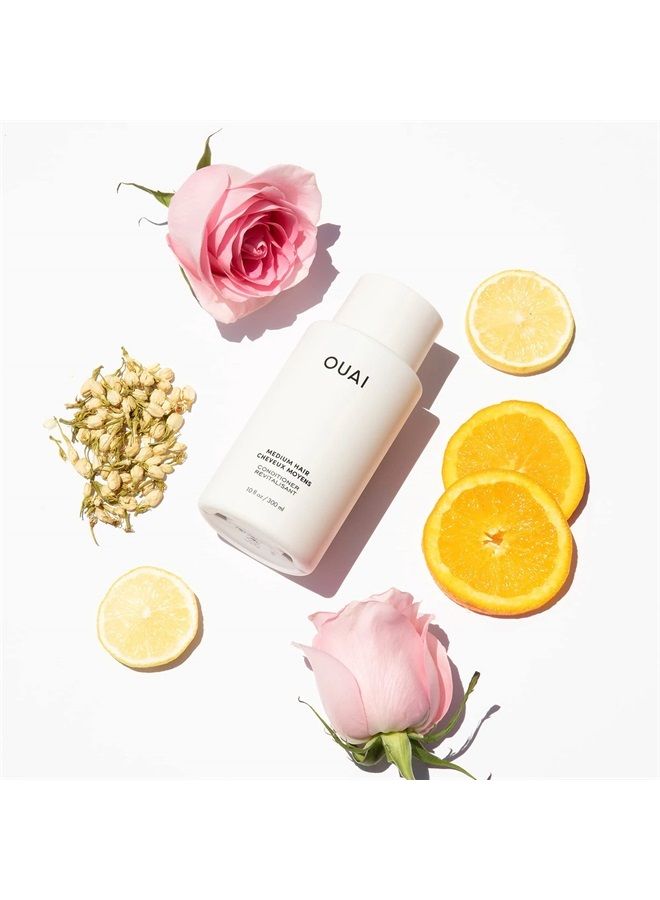 Ouai Medium Conditioner. Strengthening Keratin, Nourishing Babassu and Coconut Oils and Kumquat Extract Leave Hair Hydrated, Shiny and Smooth. Free from Parabens, Sulfates and Phthalates (10 oz) - Image 2