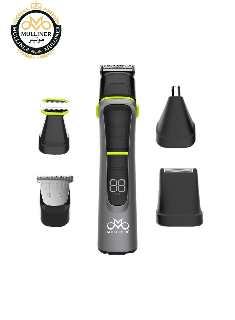 MULLINER PG1000B 5-in-1 Grooming Kit | Beard, Hair, Nose, Ear & Body Trimmer | Waterproof IPX5 - Image 1