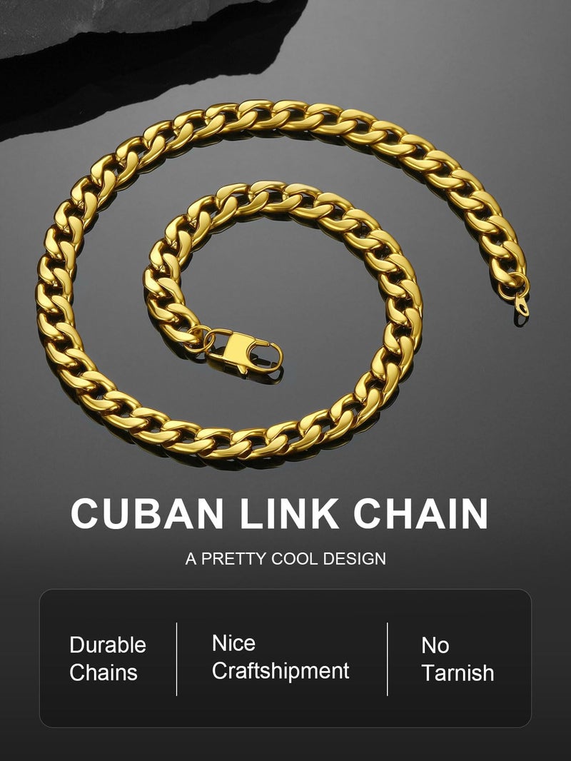 ChainsPro Mens Chunk Gold Curb Chain 12MM 18K Gold Plated Necklace Jewelry Gift Heavy Duty Necklace - Image 5