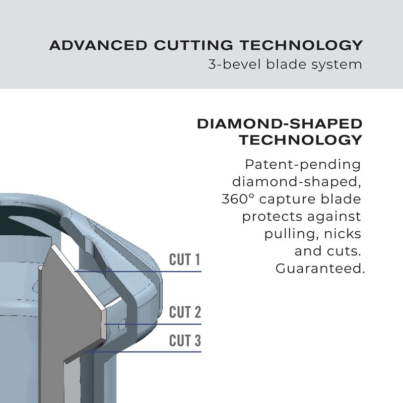 ConairMan Nose Hair Trimmer for Men, For Nose, Ear, and Eyebrows, Patent 360 Bevel Blade for No Pull, No Snag Trimming Experience, Cordless Trimmer 2 piece Set with Detail and Shaver Attachments - Image 2