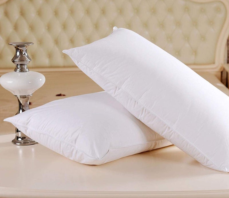 Kuber Industries Luxurious 2 Piece Microf ibre Pillow Filler - 17X27, White-Ctktc28633(Microf ibre_White)