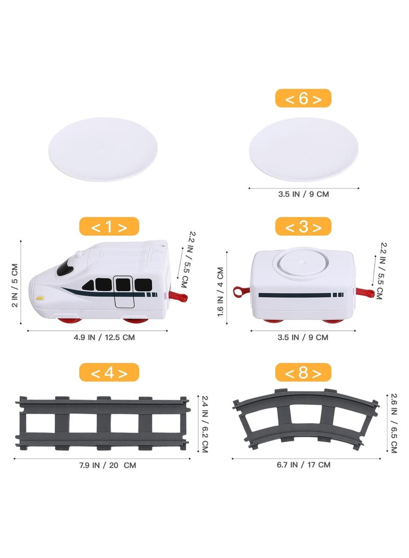 Sushi Train Toys - Child Day Rotating Sushi Bar Train Goes Around Train Toys Japanese Sashimi Plates Sushi Serving Tray for Child Days of Week DIY Sushi Making Supplies - Image 2