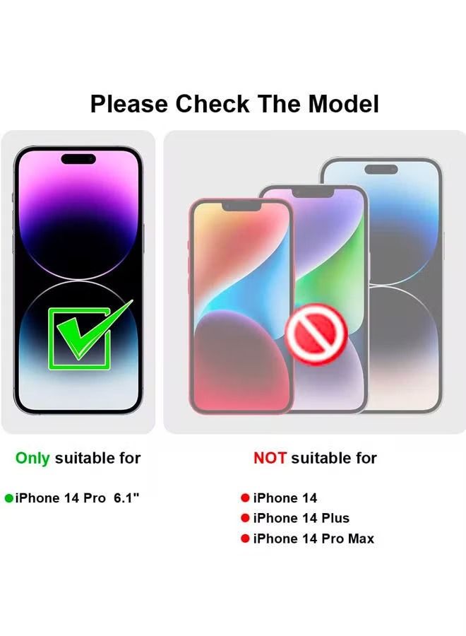 IAF [iPhone 14 Pro ] 1-Pack Tempered Glass Screen Protector with Easy Applicator Installation Frame for Perfect Fit, Anti-Scratch, Case Friendly, 9H Surface Hardness,HD Crystal Clear, Reinforcement Edge, - Image 2
