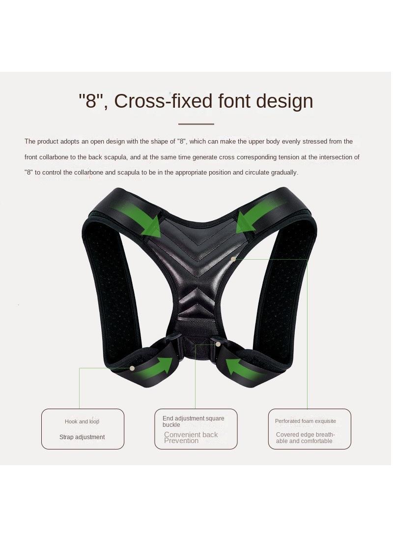 Generic Body correction device, spinal and back sitting posture correction belt, breathable invisible anti hunchback correction belt size M - Image 5