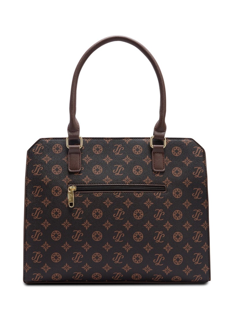 Lavie Signature Manhattan Woman's Mid Size Satchel(CHOCO) - Image 5