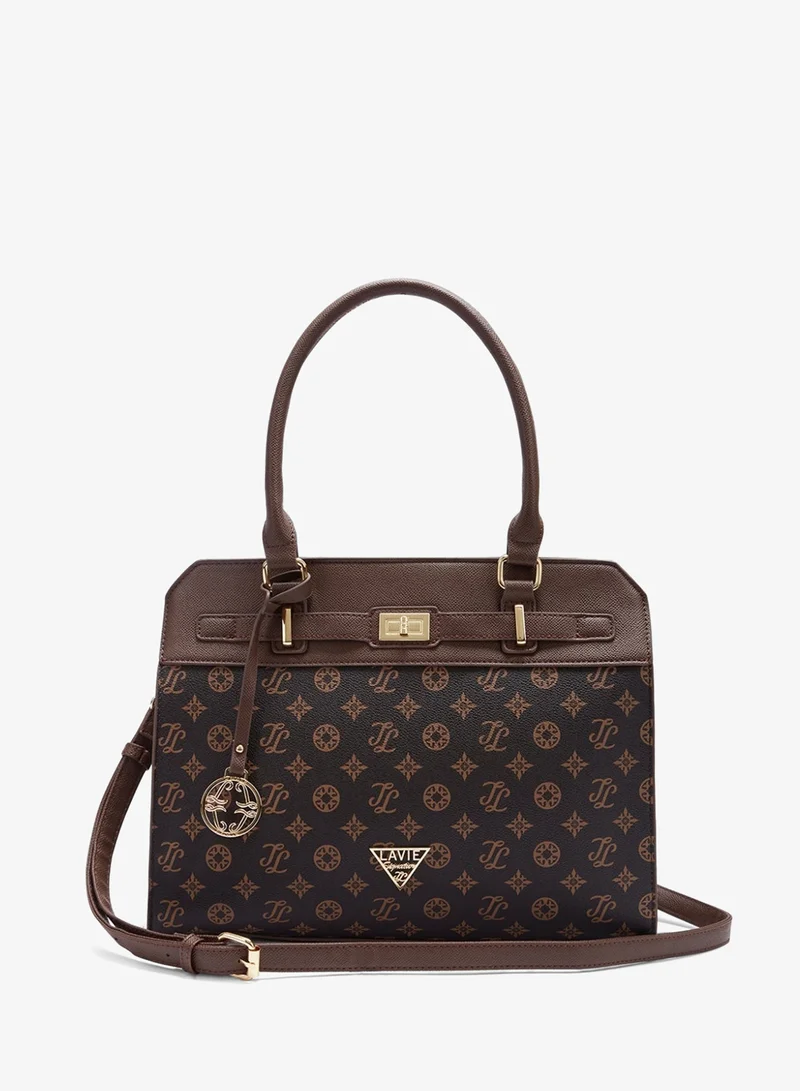 Lavie Signature Manhattan Woman's Mid Size Satchel(CHOCO)