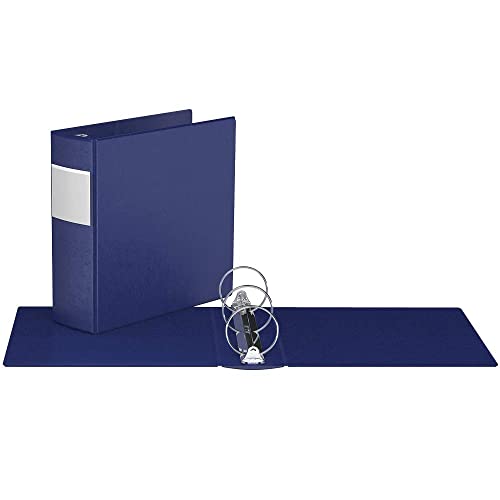 Davis Group Heavy-Duty 3-Inch Binder Notebook, Large 3-Ring Binder for School, Office, or Home, Pack of 4, Blue - Image 2
