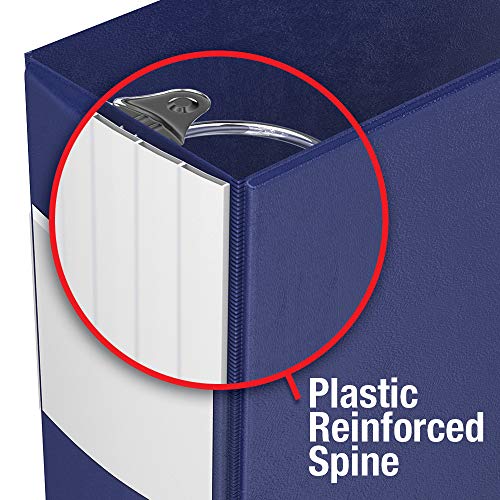 Davis Group Heavy-Duty 3-Inch Binder Notebook, Large 3-Ring Binder for School, Office, or Home, Pack of 4, Blue - Image 4