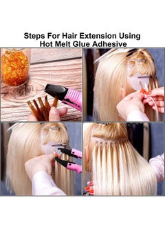 Maitys 100 G Hair Extension Keratin Glue Granule Pellet Granule Bead Hot Fusion Extensions Tool Hot Keratin Glue Tips For Hair Extension Nail Design (Clear)  - Image 5