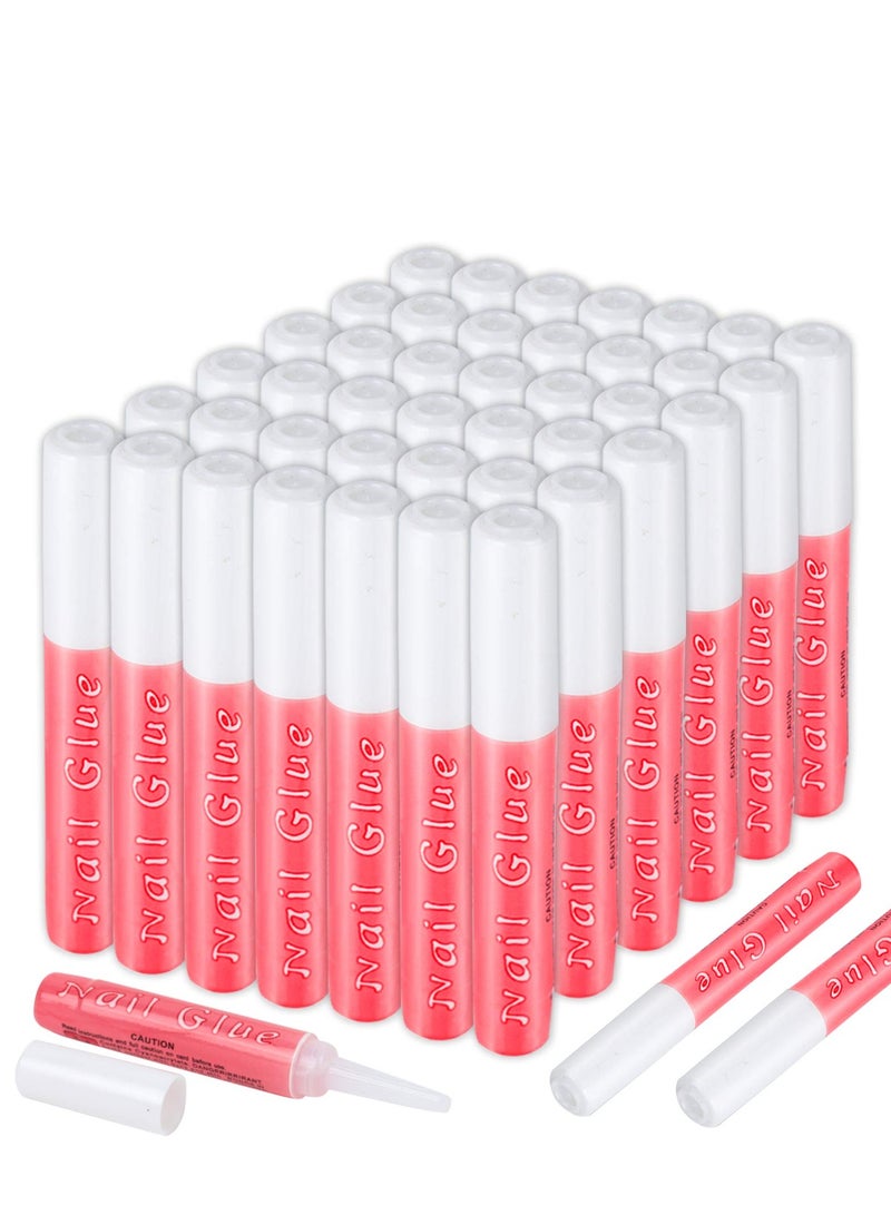 SYOSI SYOSI 50 Pcs Nail Glue, Nail Tips Adhesive Super Long Lasting Nail Glue for DIY Nail Art, Adhesive Bond for Acrylic Nails Adhesive Nail Glue for False Nail Tips (2g/Pcs)  - Image 1