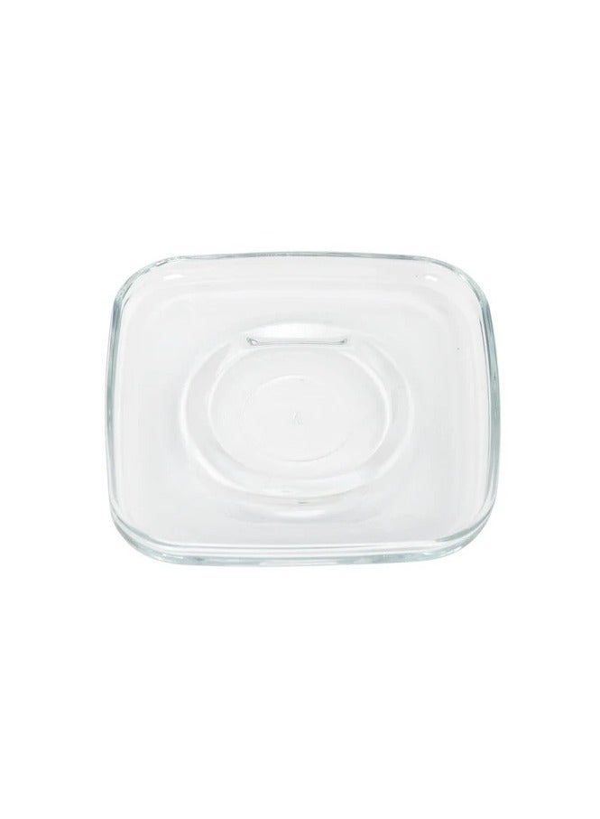 LAV 6 Pieces Cozy Glass Tea Plate, 124 Mm - Clear - Image 1