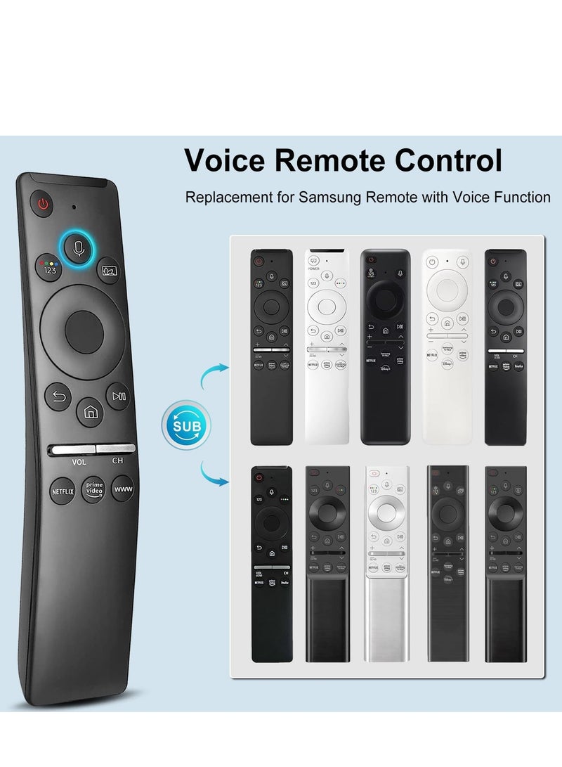 ELTRAZONE Universal Replacement Remote Control with Voice Control for Samsung Smart TV Compatible with All Samsung Smart Curved QLED LCD 8K 4K TVs with Voice Function with battery - Image 3