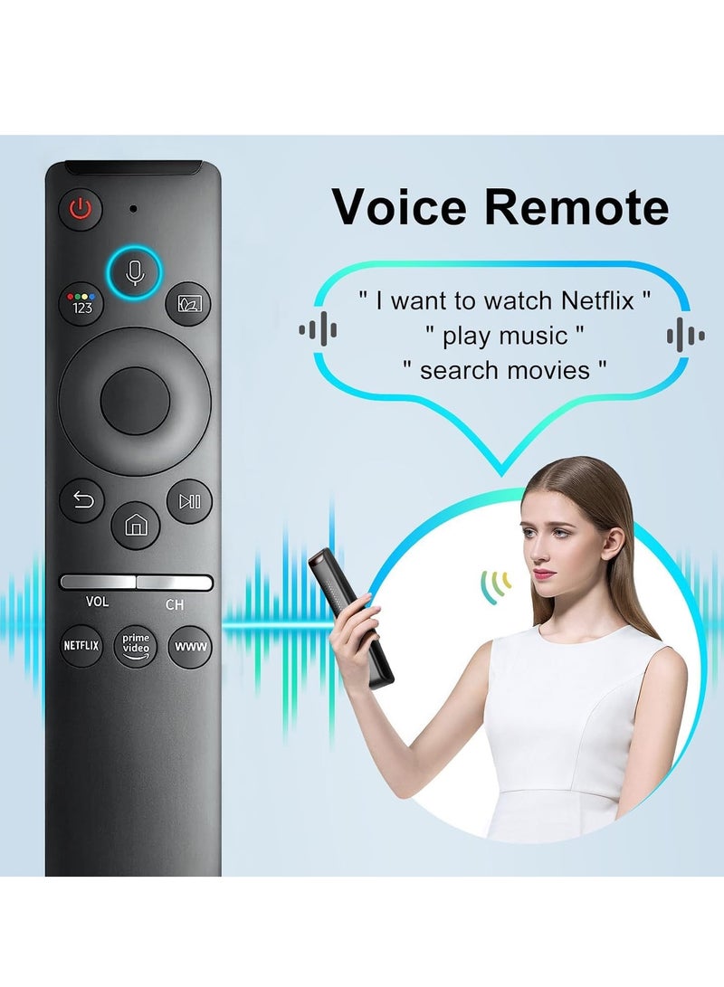 ELTRAZONE Universal Replacement Remote Control with Voice Control for Samsung Smart TV Compatible with All Samsung Smart Curved QLED LCD 8K 4K TVs with Voice Function with battery - Image 4