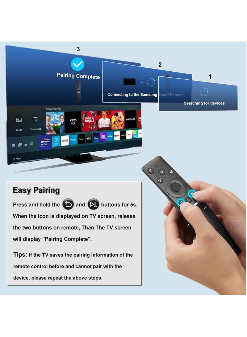 ELTRAZONE Universal Replacement Remote Control with Voice Control for Samsung Smart TV Compatible with All Samsung Smart Curved QLED LCD 8K 4K TVs with Voice Function with battery - Image 5