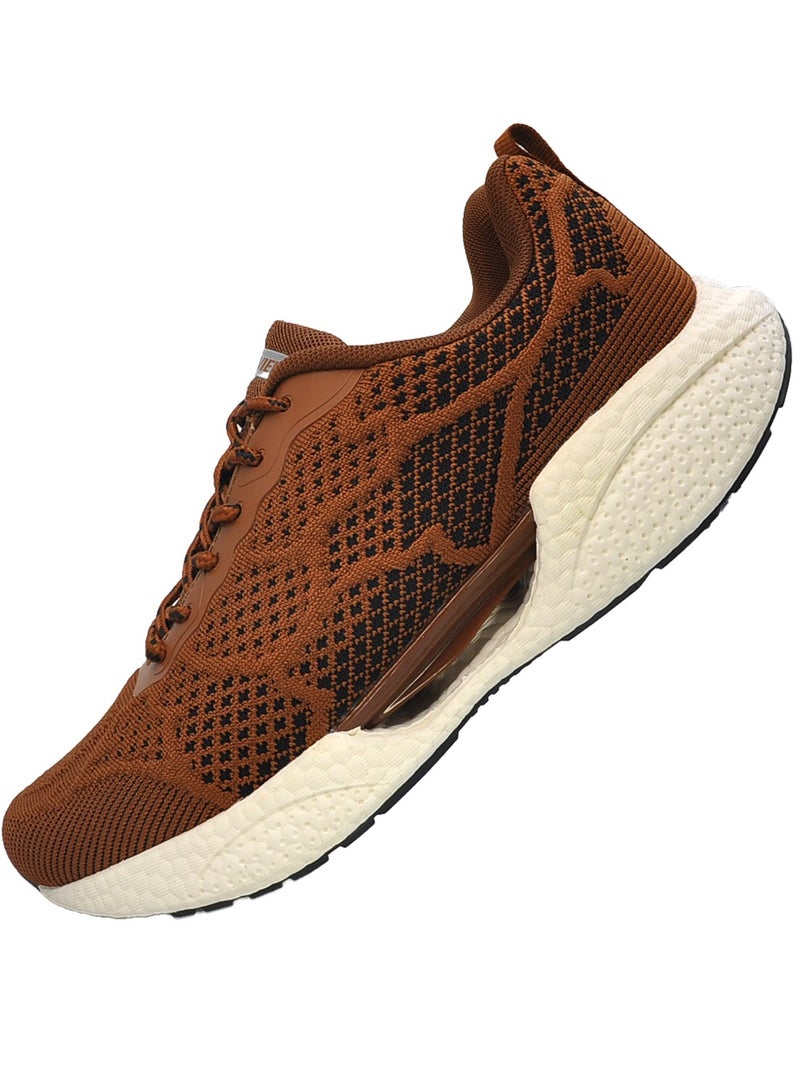 سكاي فيو أحذية الجري خفيفة الوزن للرجال أحذية رياضية خفيفة الوزن للرجال أحذية رياضية للمشي أحذية رياضية أزياء رياضية بني - Image 3