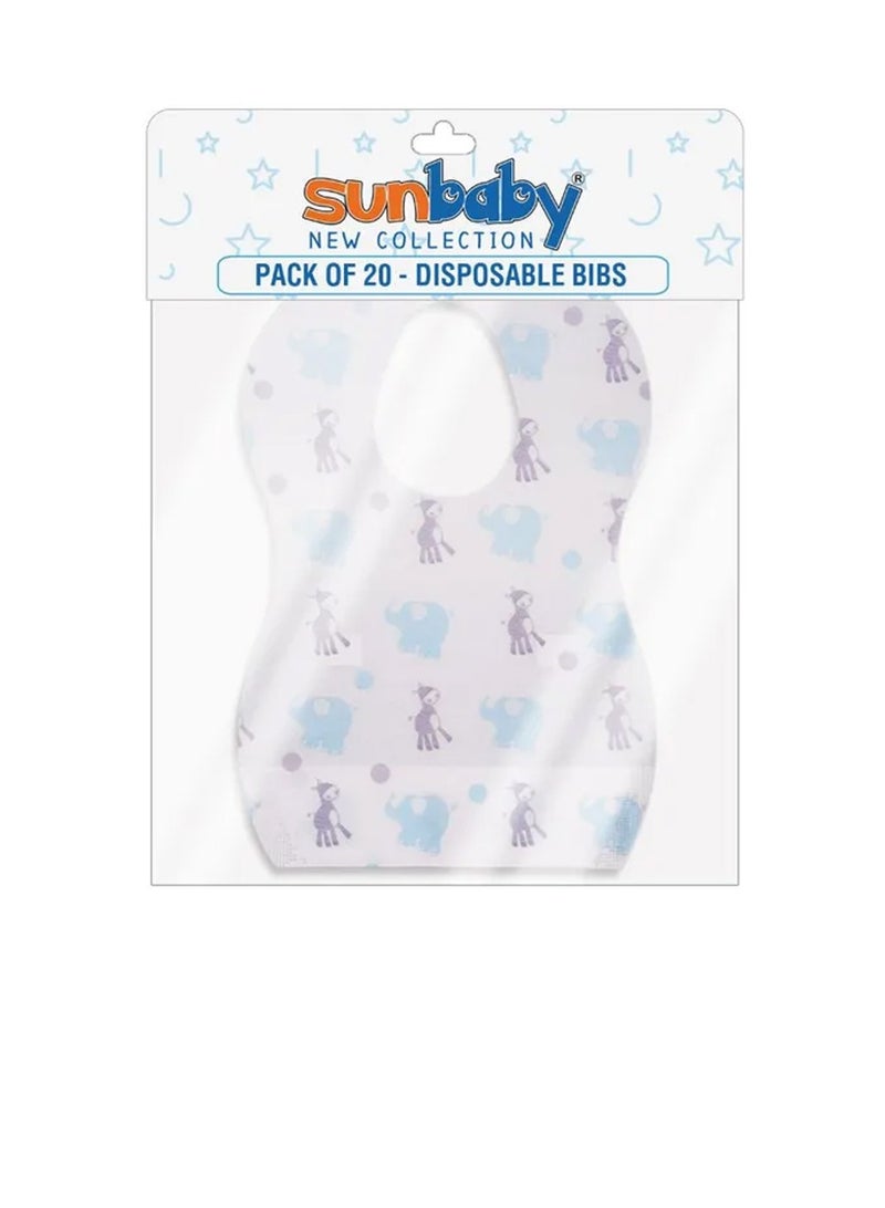 Sunbaby Disposable Bibs, 20 Pieces - Image 2