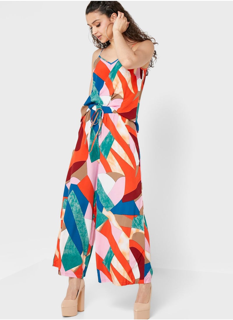 Ginger - Abstract Print Top & Pants Set - Image 1