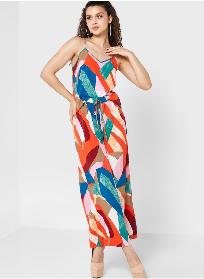 Ginger - Abstract Print Top & Pants Set - Image 1