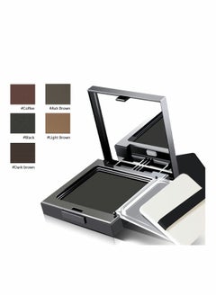 SYOSI Hair Root Concealer New Type Hairline Powder Root Touch Up Powder Instantly Cover Up Gray Hair Root Fiber 12g Black  - Image 3