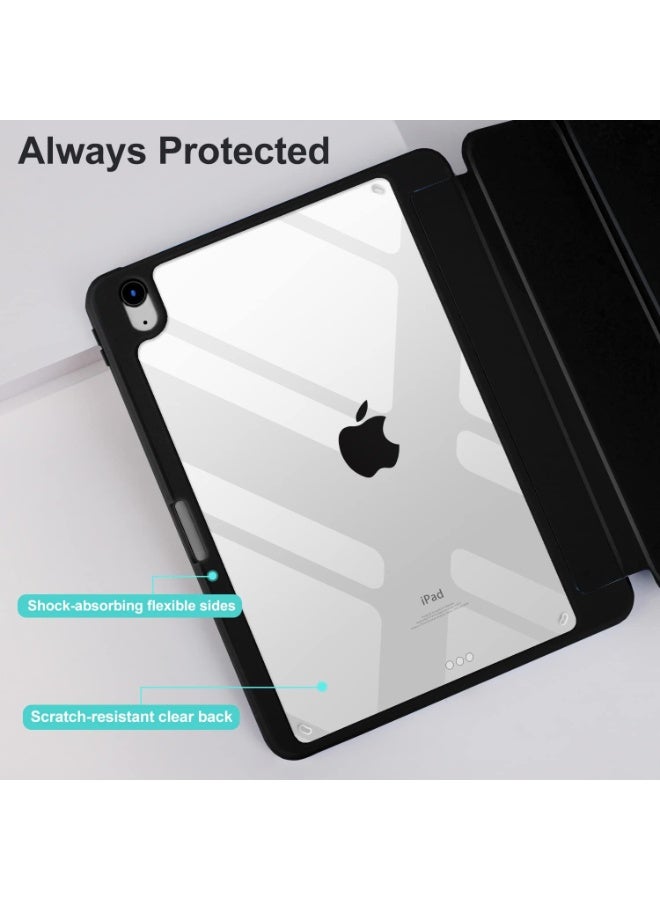 إيفو جراب لجهاز iPad Air 2025 (الجيل السابع) M3 مقاس 11 بوصة مع حامل قلم، غطاء ذكي نحيف مع غطاء خلفي شفاف لجهاز iPad Air 2025 (الجيل السابع) M3 مقاس 11 بوصة، يدعم الشحن اللاسلكي لقلم iPad، خاصية التشغيل/الإيقاف التلقائي - Image 4