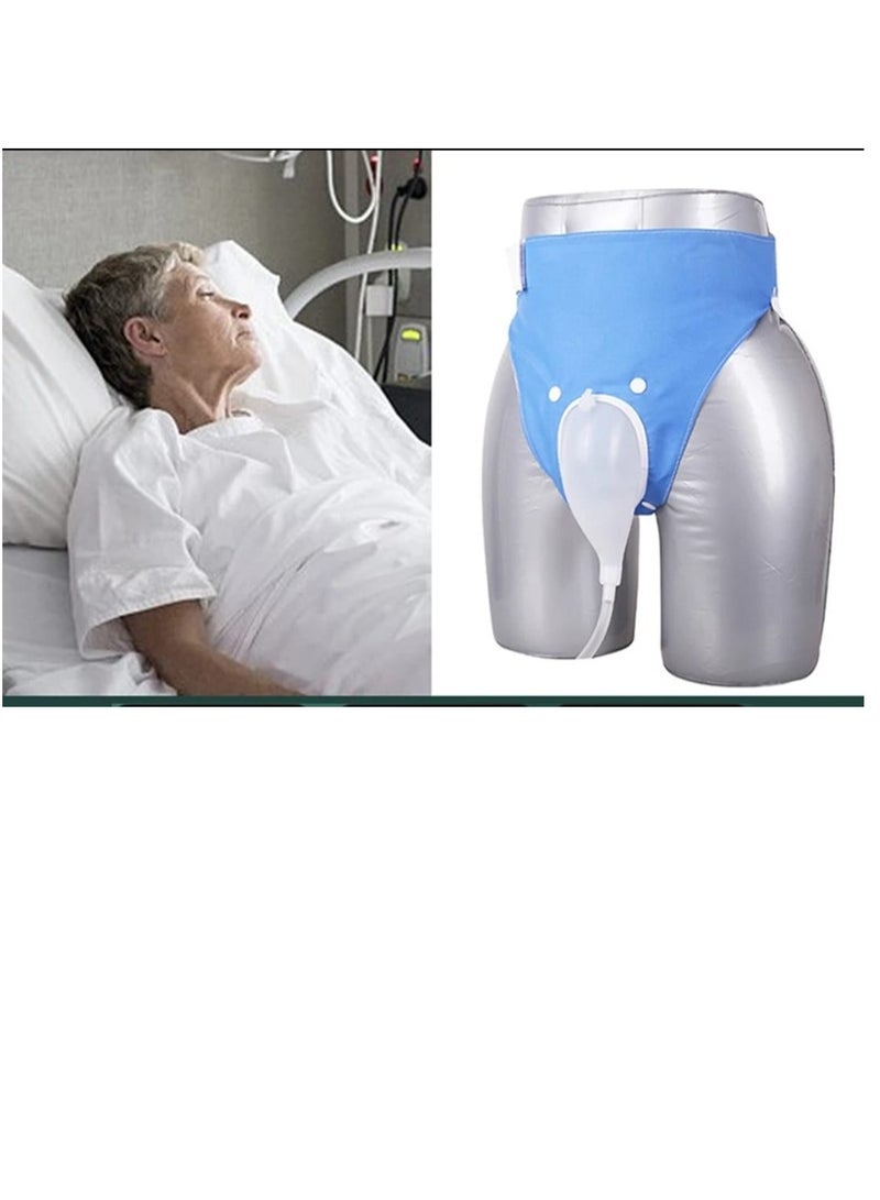 Generic Urine Collection Bag for Bedridden with 2 Urine Bags Reusable Silicone Urinal Urinary Drainage Bag System Wearable Urine Bag Portable Wearable Container Collection  - Image 1