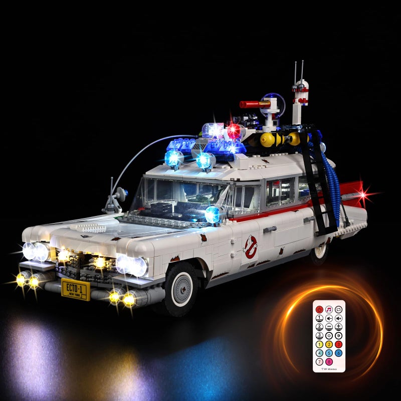 BrickSoul LED RC Light Kit Compatible with Lego 10274 Adjustable Lighting Mode Kits Compatible with Ghostbusters ECTO1 Lights Only Model Not Included RC Version - Image 2