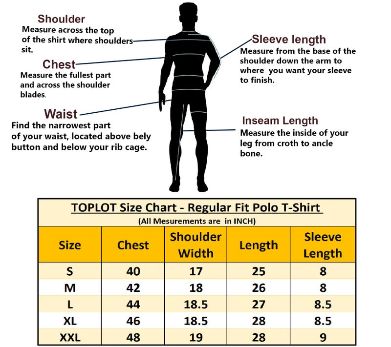 TOPLOT Men Regular Fit Polo || T Shirt for Men (Matte-Polo-5243-Navy-XXL) - Image 3