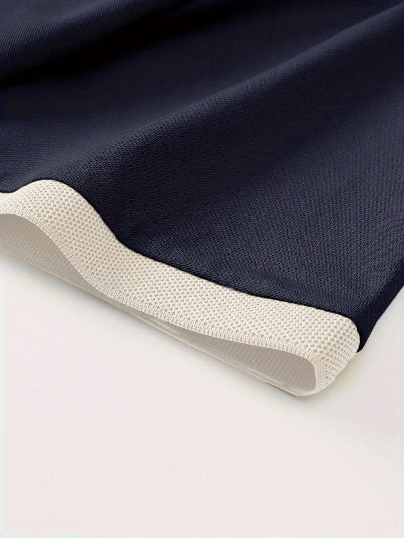 TOPLOT Men Regular Fit Polo || T Shirt for Men (Matte-Polo-5243-Navy-XXL) - Image 2