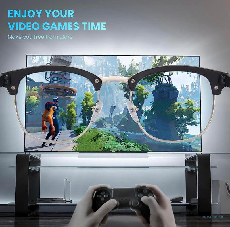 Iflash Club Master Zero Power Blue Light Glasses, Computer Gaming Glasses, Anti Eye Strain/Filter Ray Lens, Computer/Game/Reading/TV Blue Light Blocking Glasses - Image 5