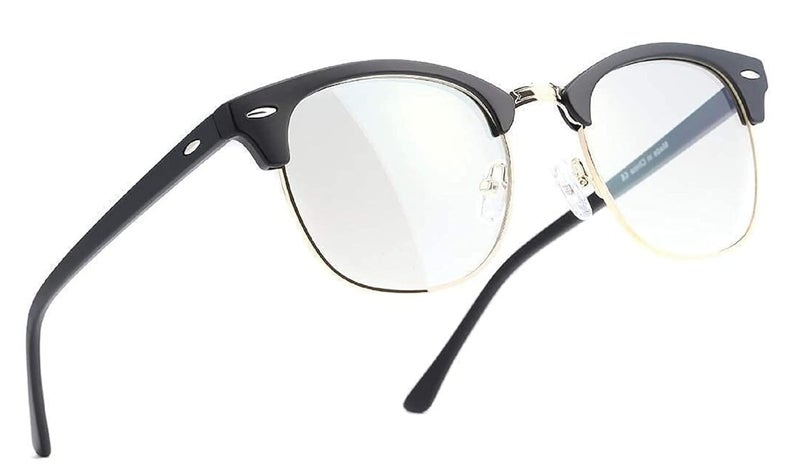 Iflash Club Master Zero Power Blue Light Glasses, Computer Gaming Glasses, Anti Eye Strain/Filter Ray Lens, Computer/Game/Reading/TV Blue Light Blocking Glasses - Image 1