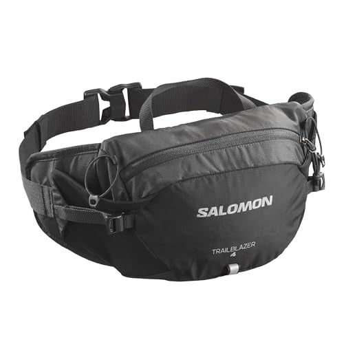 Salomon Trailblazer Belt 4L Lightweight Hiking Waist Pack for Men Women Hip Belt Storage for Trekking Biking Walking Outdoors BLACKALLOY NS - Image 1